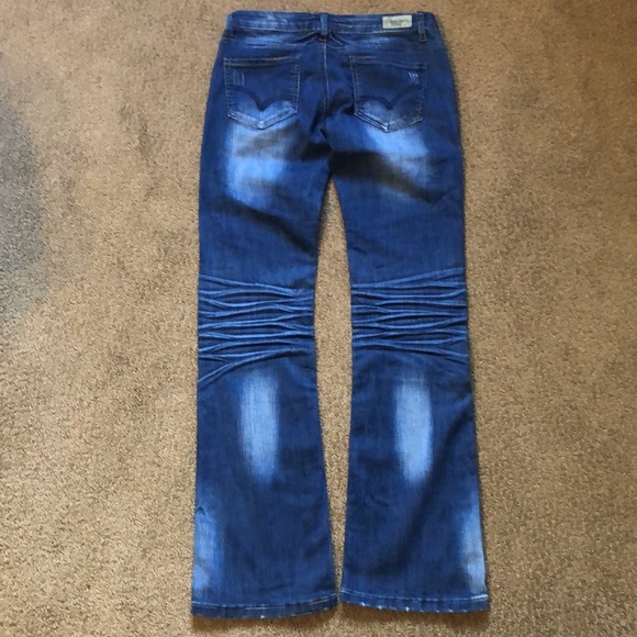 Cambridge Distressed Blue Jeans - Picture 2 of 12